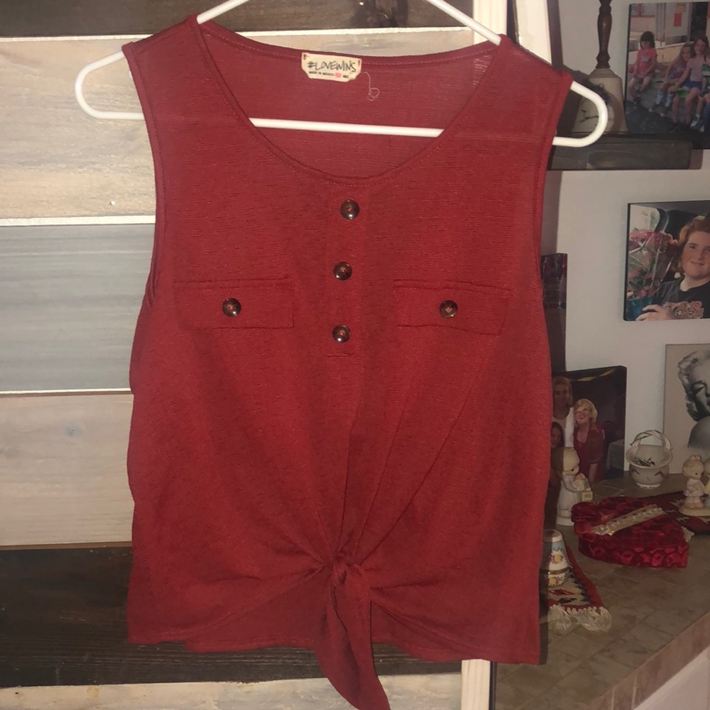Cute Burgundy Top